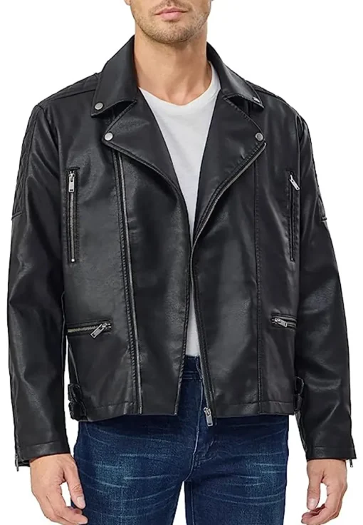 mens-biker-black-faux-leather-vintage-jacket