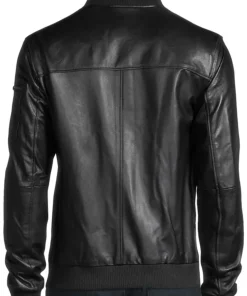 mens-biker-slim-fit-black-faux-leather-bomber-jacket