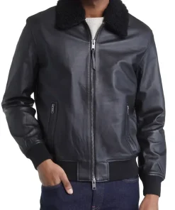 mens-black-faux-leather-bomber-jacket-with-shearling-collar