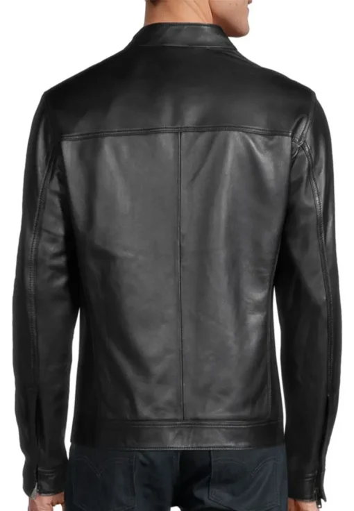 mens-black-zip-up-faux-leather-jacket