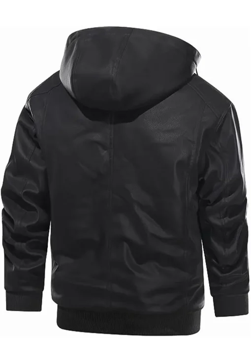 mens-casual-black-faux-leather-bomber-jacket-with-removable-hood