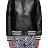 mens-exclusive-black-faux-leather-bomber-jacket