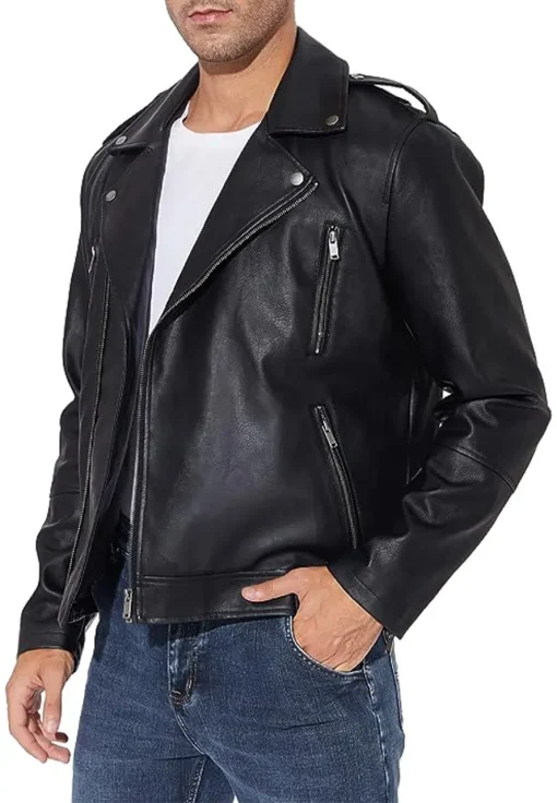 mens-motorcycle-black-faux-leather-jacket