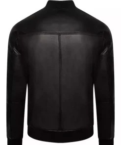 mens-regular-fit-faux-leather-black-bomber-jacket