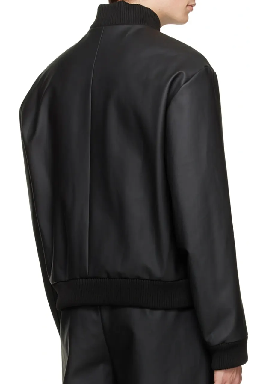 mens-rib-trim-black-faux-leather-bomber-jacket-3 mens-rib-trim-black-faux-leather-bomber-jacket