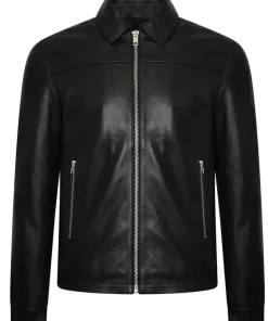 mens-shirt-collar-black-faux-leather-biker-jacket