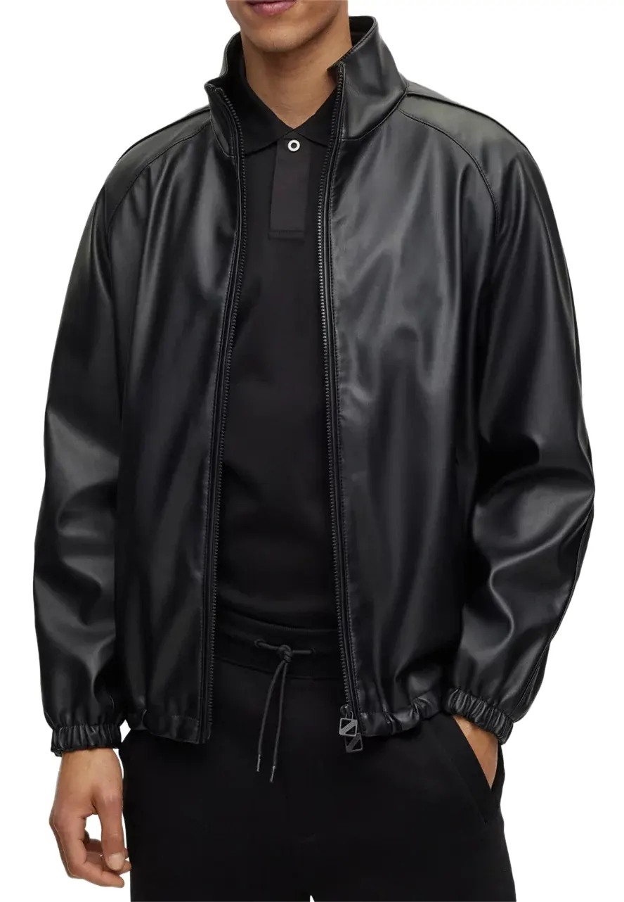 mens-stand-collar-faux-leather-black-bomber-jacket-1 mens-stand-collar-faux-leather-black-bomber-jacket