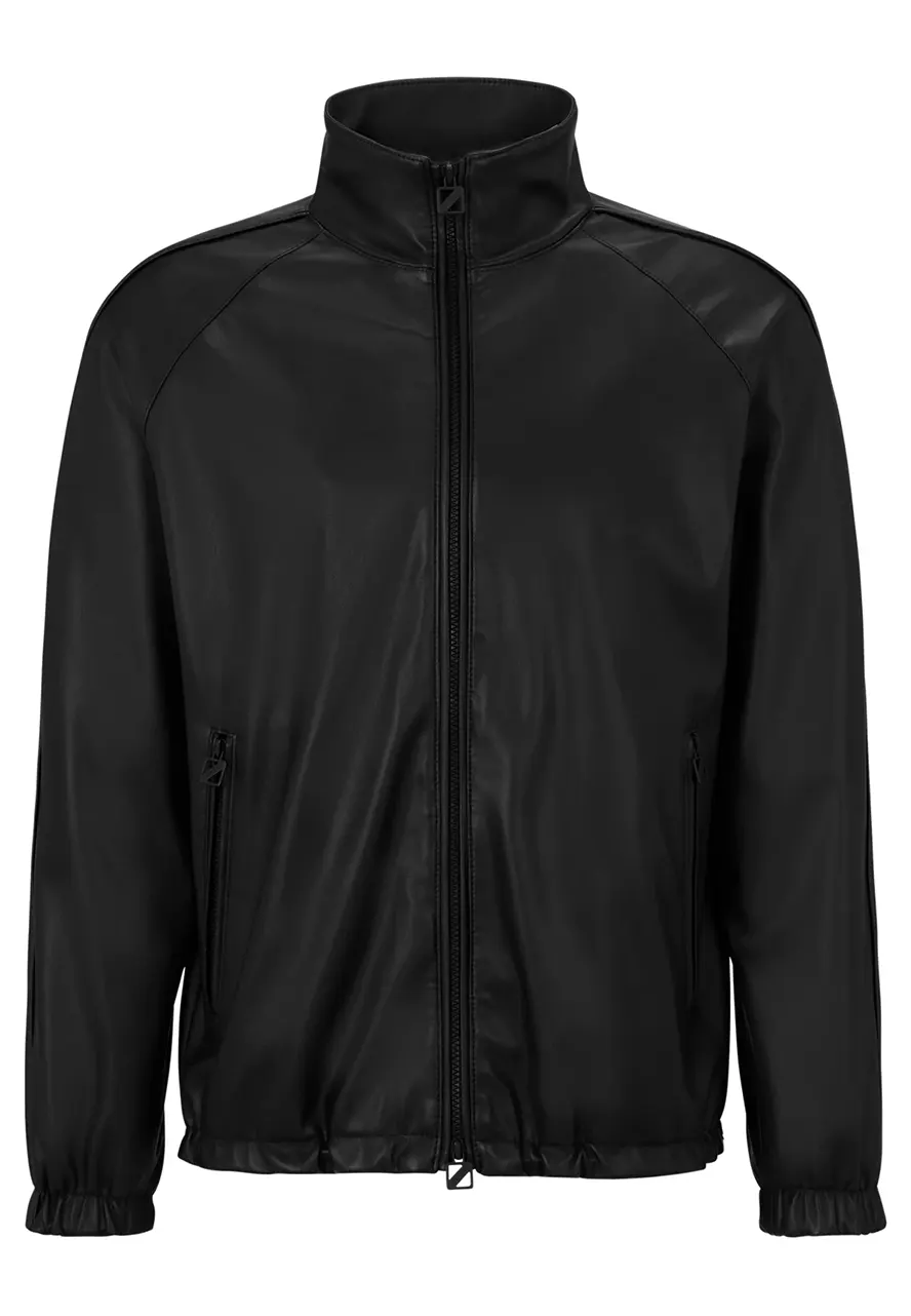 mens-stand-collar-faux-leather-black-bomber-jacket-5 mens-stand-collar-faux-leather-black-bomber-jacket