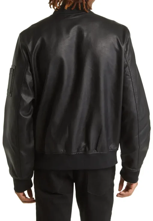 mens-varsity-black-faux-leather-bomber-jacket