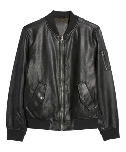 mens-varsity-black-faux-leather-bomber-jacket