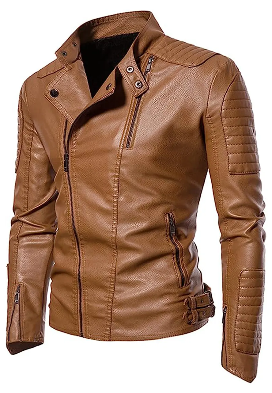 mens-vintage-asymmetric-zip-brown-faux-leather-jacket-2 mens-vintage-asymmetric-zip-brown-faux-leather-jacket
