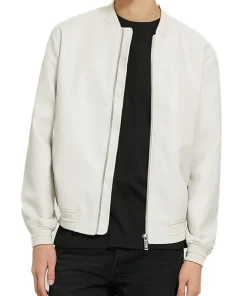 mens-white-bomber-faux-leather-jacket