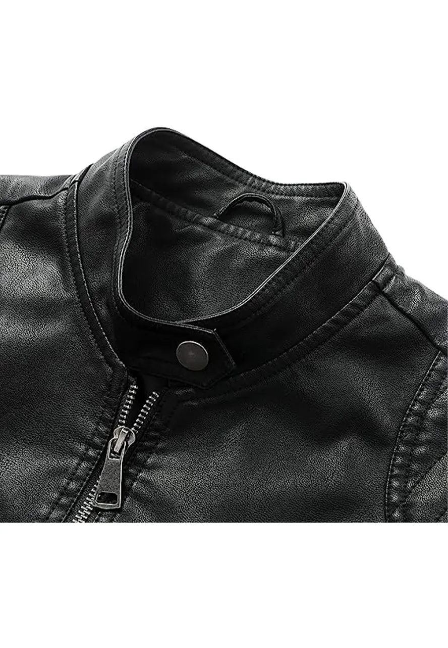 mens-zip-up-black-faux-leather-jacket-4 mens-zip-up-black-faux-leather-jacket