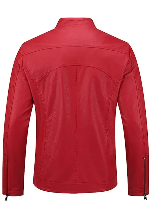 mens-zip-up-red-faux-leather-jacket