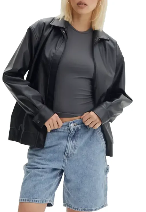 womens-black-faux-leather-drop-shoulder-oversized-jacket