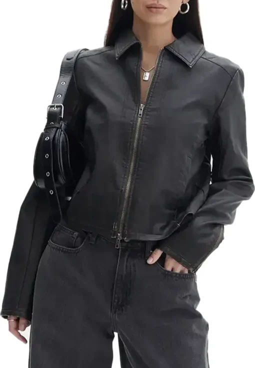 womens-black-faux-leather-fitted-long-sleeve-jacket