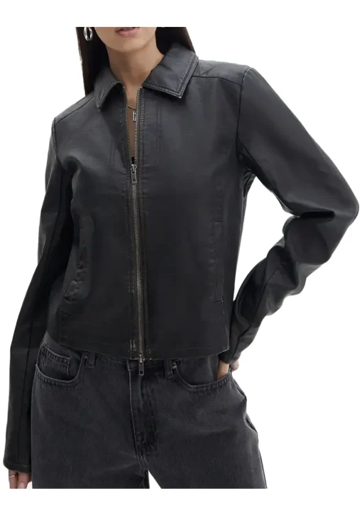 womens-black-faux-leather-fitted-long-sleeve-jacket