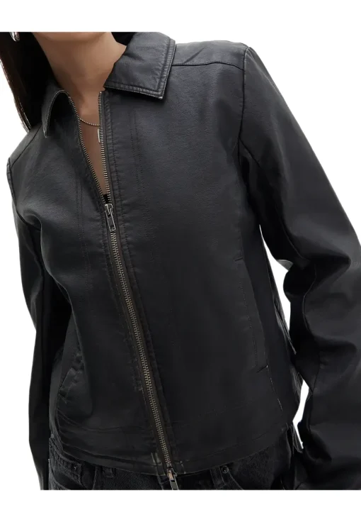 womens-black-faux-leather-fitted-long-sleeve-jacket