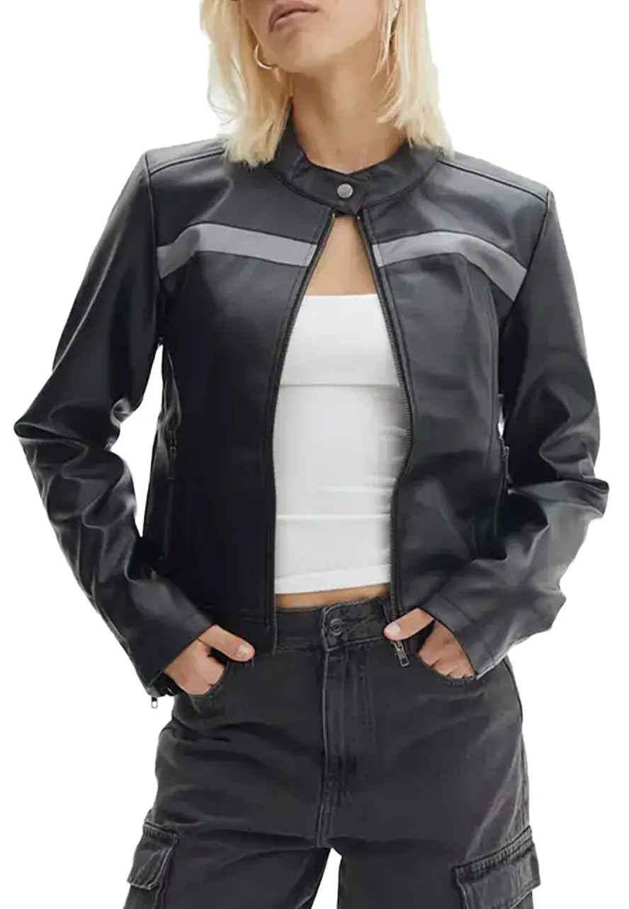 womens-black-faux-leather-long-sleeve-biker-jacket-1 womens-black-faux-leather-long-sleeve-biker-jacket