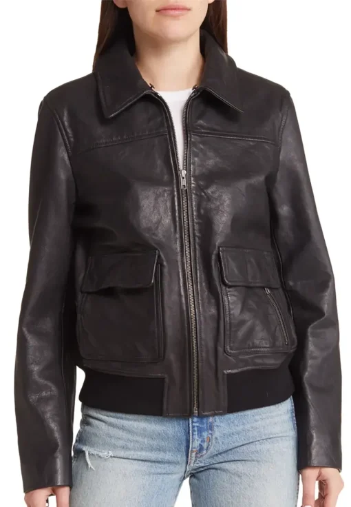 womens-black-leather-bomber-jacket-with-removable-faux-shearling-trim