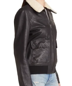 womens-black-leather-bomber-jacket-with-removable-faux-shearling-trim