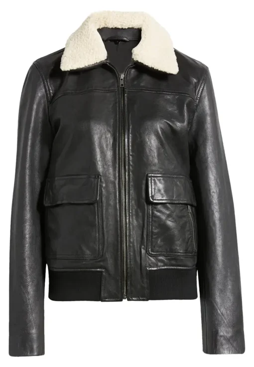 womens-black-leather-bomber-jacket-with-removable-faux-shearling-trim