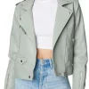 womens-brando-green-faux-leather-biker-jacket
