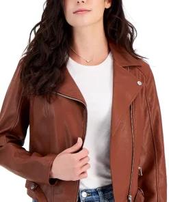 womens-cognac-faux-leather-long-sleeve-moto-jacket