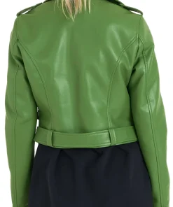 womens-green-faux-leather-biker-jacket-with-belt