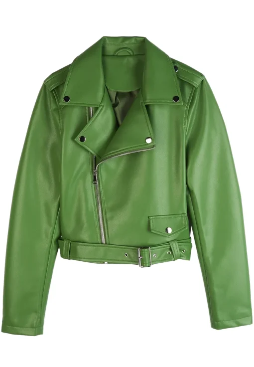 womens-green-faux-leather-biker-jacket-with-belt