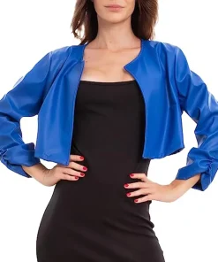 womens-open-front-blue-faux-leather-cropped-jacket