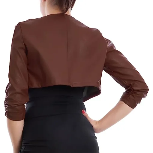 womens-open-front-dark-brown-faux-leather-cropped-jacket