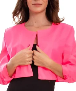 womens-open-front-pink-faux-leather-cropped-jacket