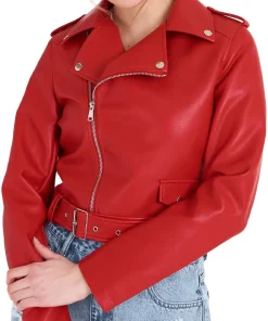 womens-red-faux-leather-biker-jacket-with-belt