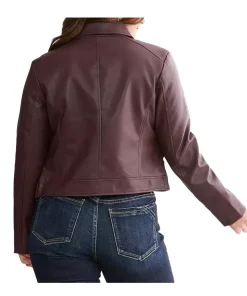 womens-spread-collar-burgundy-faux-leather-jacket