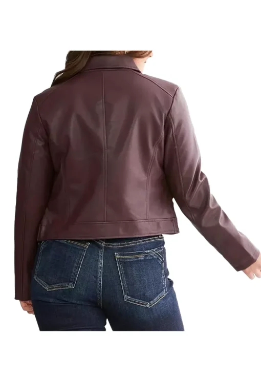 womens-spread-collar-burgundy-faux-leather-jacket