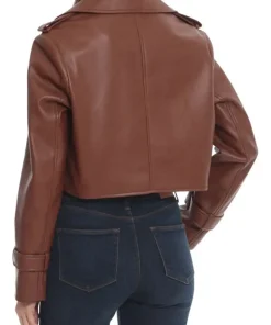 womens-walnut-faux-leather-cropped-trench-jacket