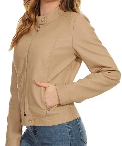 womens-zip-up-motorcycle-camel-faux-leather-jacket