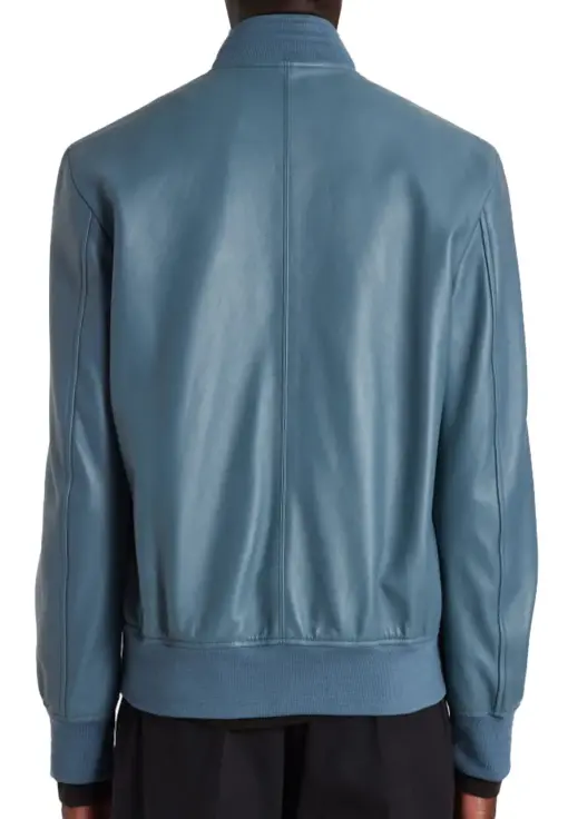 mens-light-blue-bomber-faux-leather-jacket