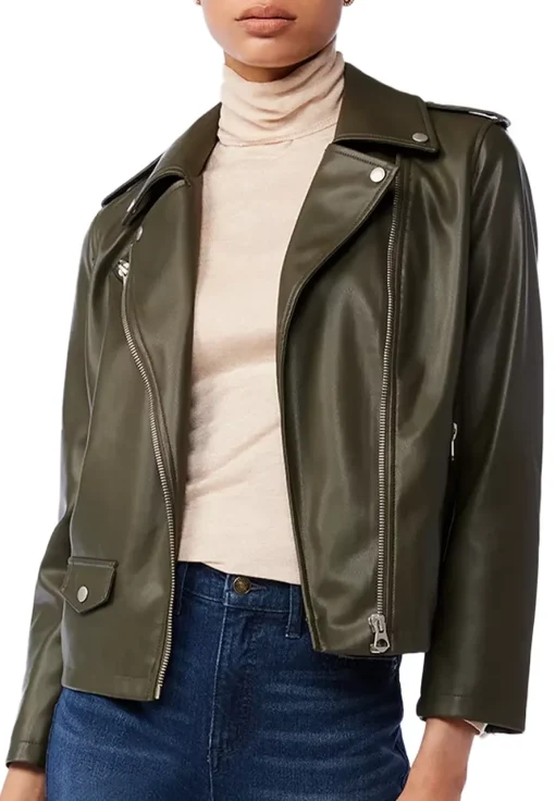 womens-green-moto-faux-leather-jacket