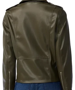 womens-green-moto-faux-leather-jacket