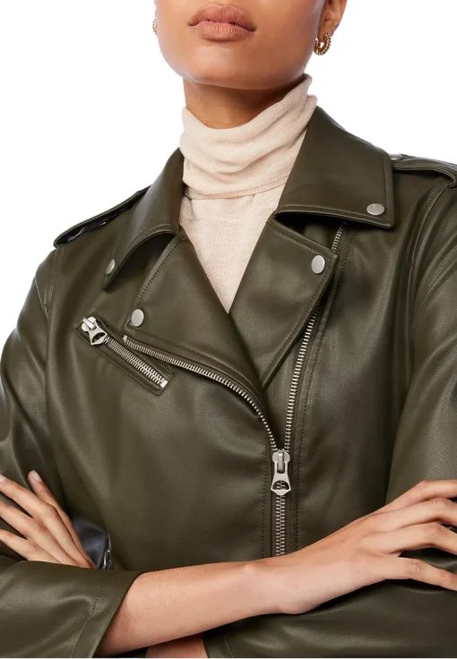 womens-green-moto-faux-leather-jacket