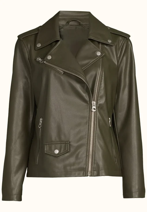 womens-green-moto-faux-leather-jacket