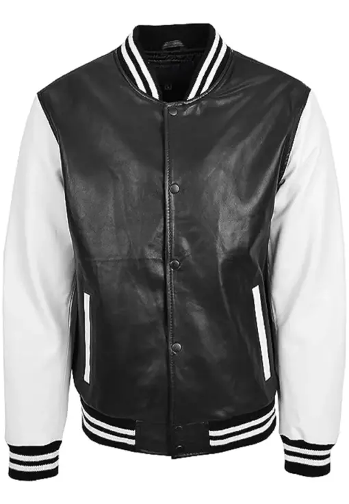 mens-black-and-white-faux-leather-varsity-bomber-jacket