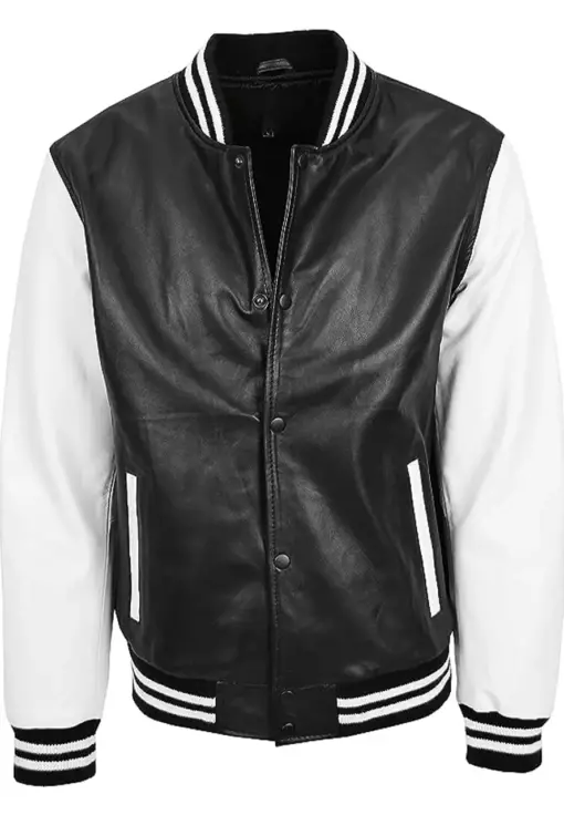 mens-black-and-white-faux-leather-varsity-bomber-jacket