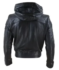 mens-black-faux-leather-bomber-jacket-with-hood