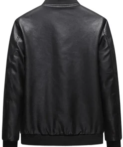 mens-black-faux-leather-bomber-moto-jacket