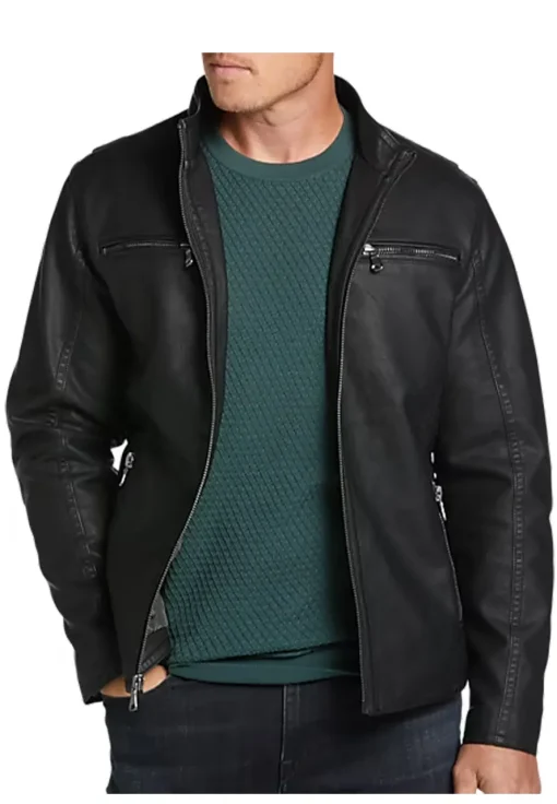 mens-black-modern-fit-moto-faux-leather-jacket