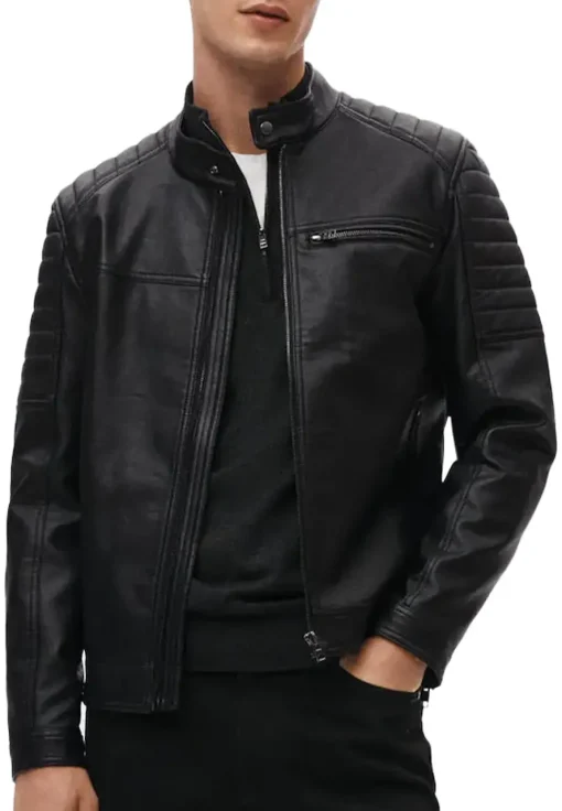 mens-black-racer-quilted-faux-leather-jacket