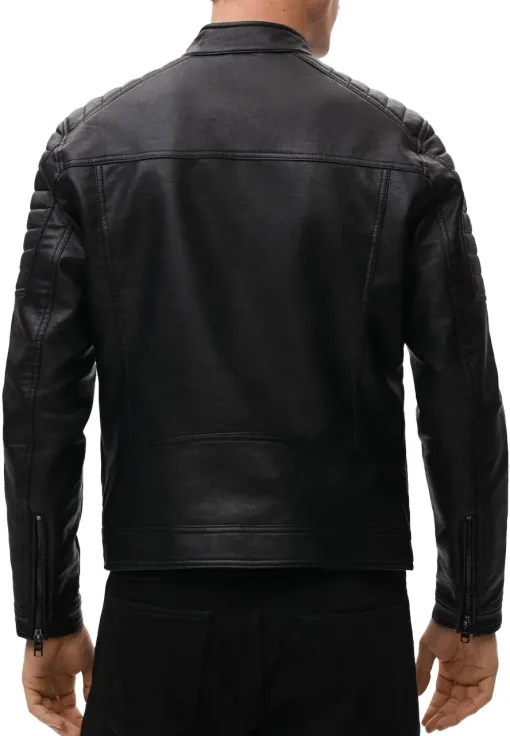 mens-black-racer-quilted-faux-leather-jacket